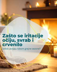 Zašto se iritacije očiju, svrab i crvenilo, češće javljaju tokom grejne sezone